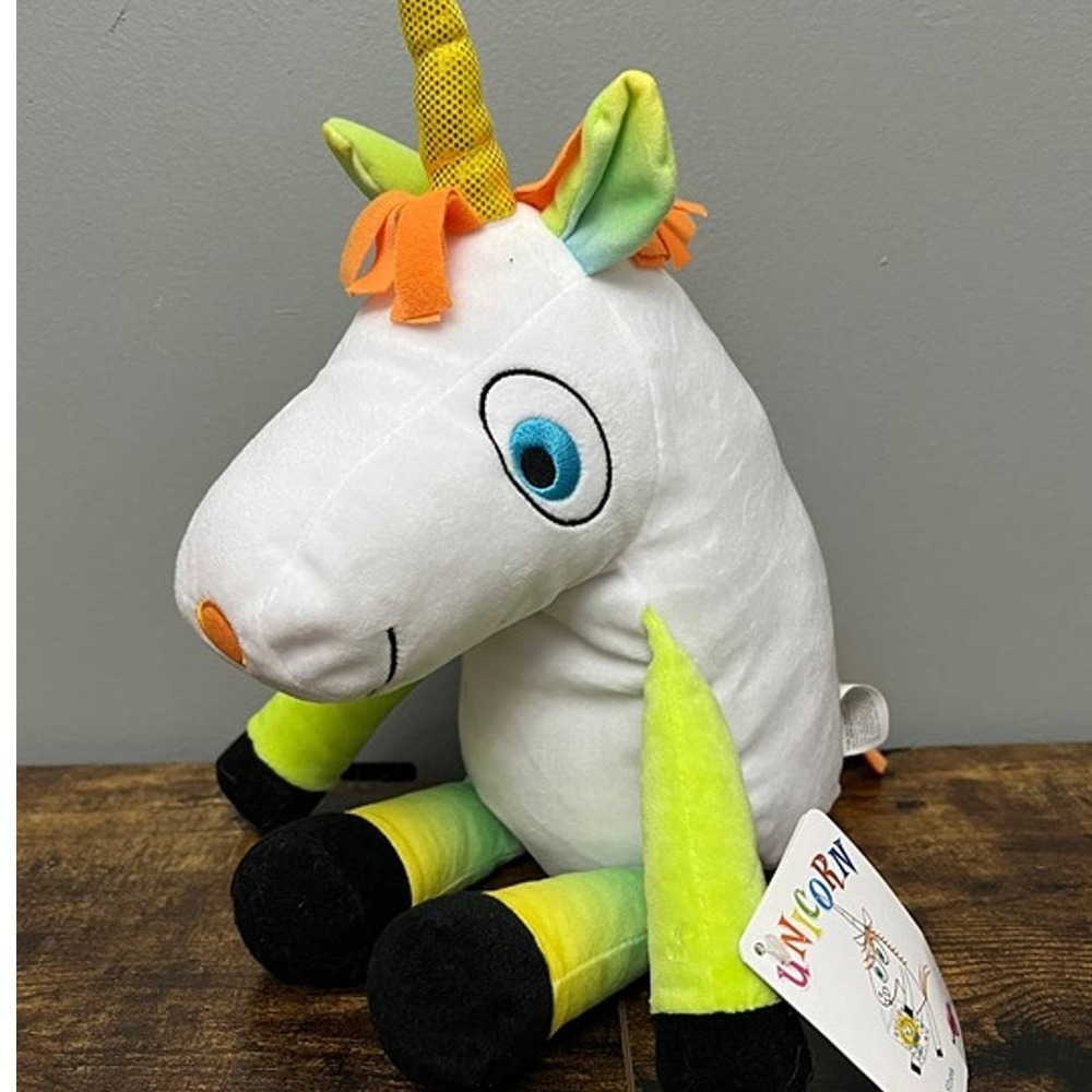 Kohl's Cares Bob Shea Unicorn Plush White Green Orange Stuffed Animal Book Toy